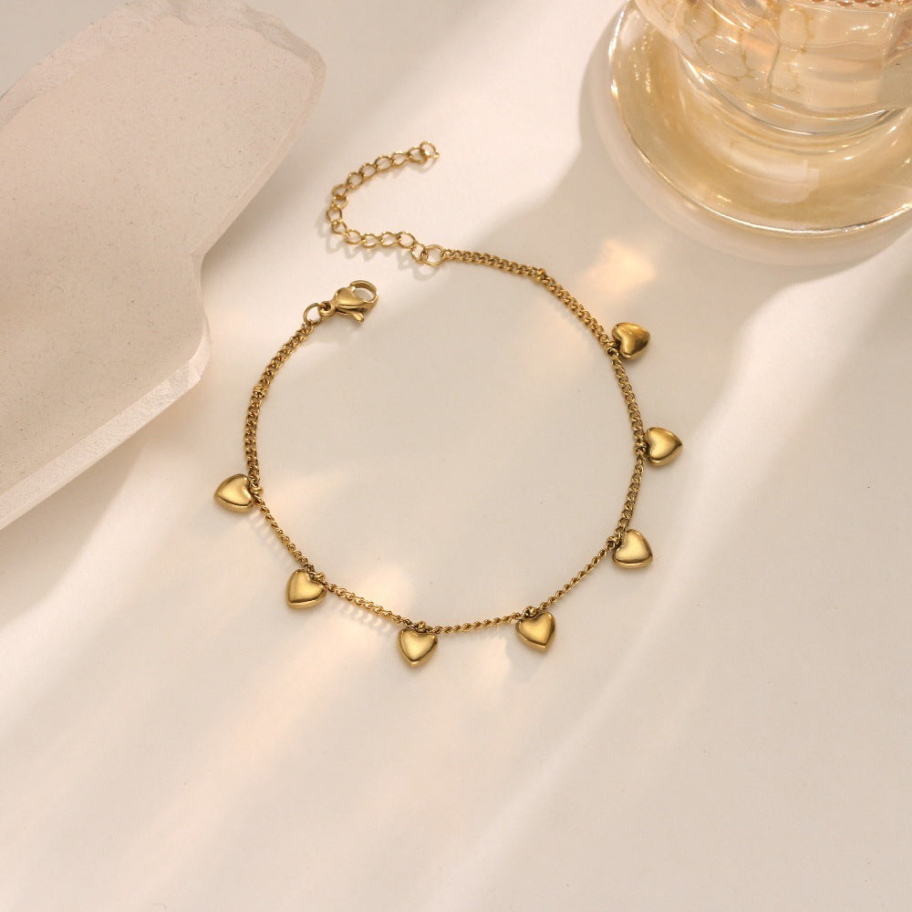 Fashion Titanium Steel Bracelet — 18K Gold, Light Luxury, 3 Styles