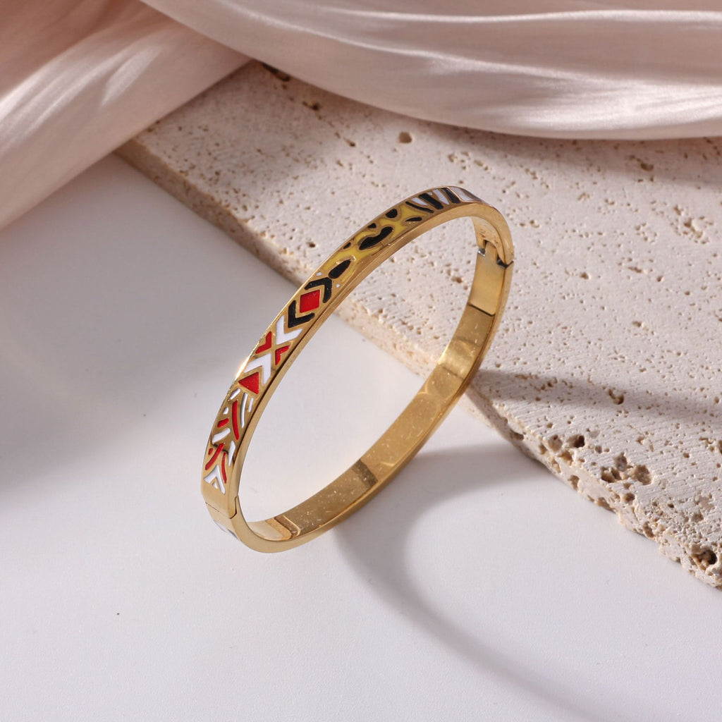 Vintage 18K Gold Plated Stainless Steel