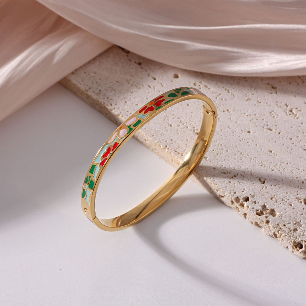 Vintage 18K Gold Plated Stainless Steel