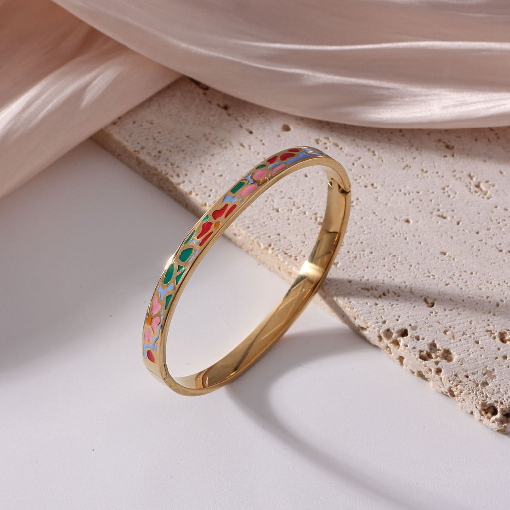 Vintage 18K Gold Plated Stainless Steel
