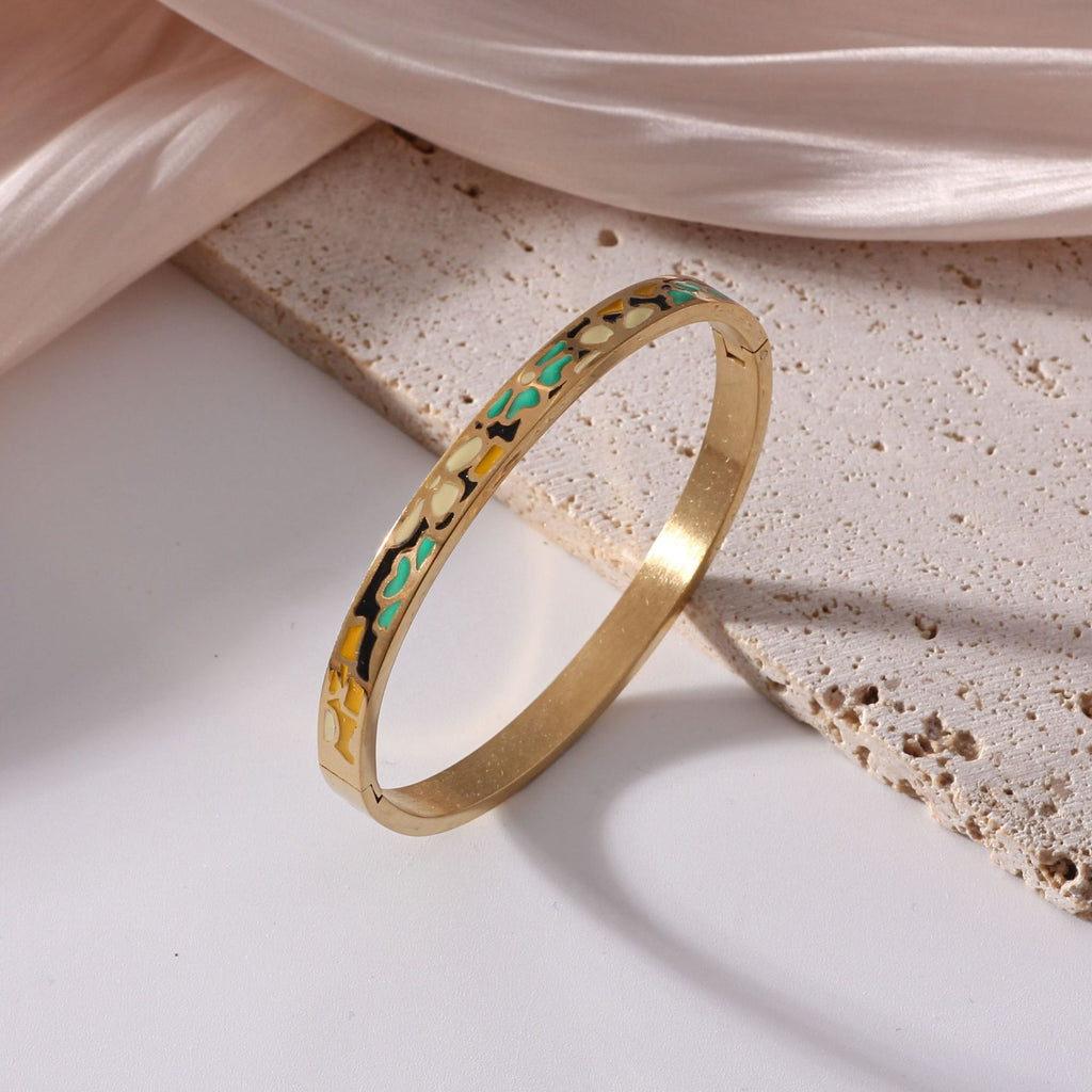 Vintage 18K Gold Plated Stainless Steel