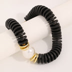 Statement Necklace Handmade Coconut Shell Disk Beads Large Imitation Artificial Pearl Bohemian Ethnic Style Chunky Clavicle Chain For Women - View 3