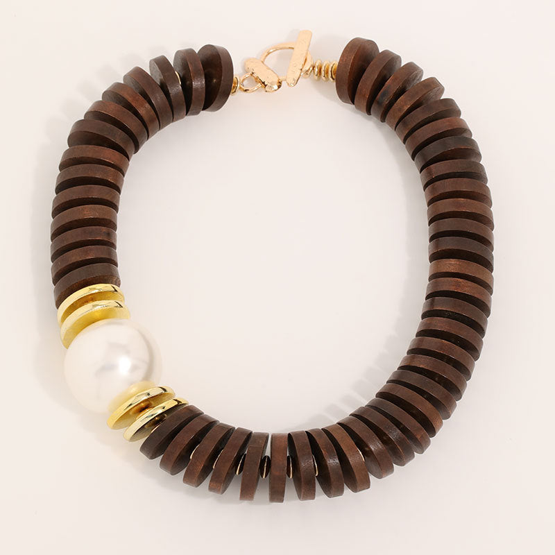 Statement Necklace Handmade Coconut Shell