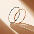 Minimalist Stainless Steel Rhombus Faceted Ring For Women Geometric Diamond Cut Thin Finger Ring Jewelry Non-fading Gift