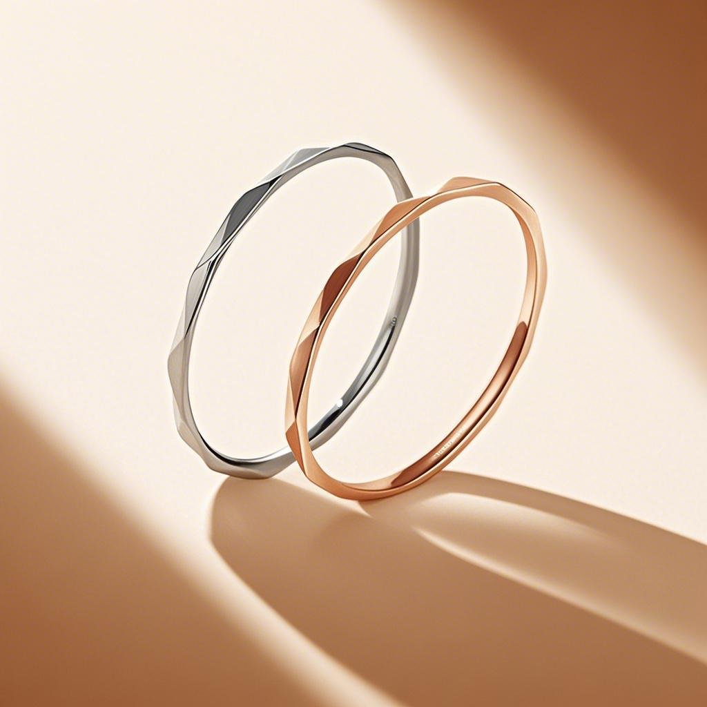 Minimalist Stainless Steel Rhombus Faceted Ring For Women Geometric Diamond Cut Thin Finger Ring Jewelry Non-fading Gift