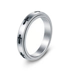 Stainless Steel Spinner Ring For Men Women