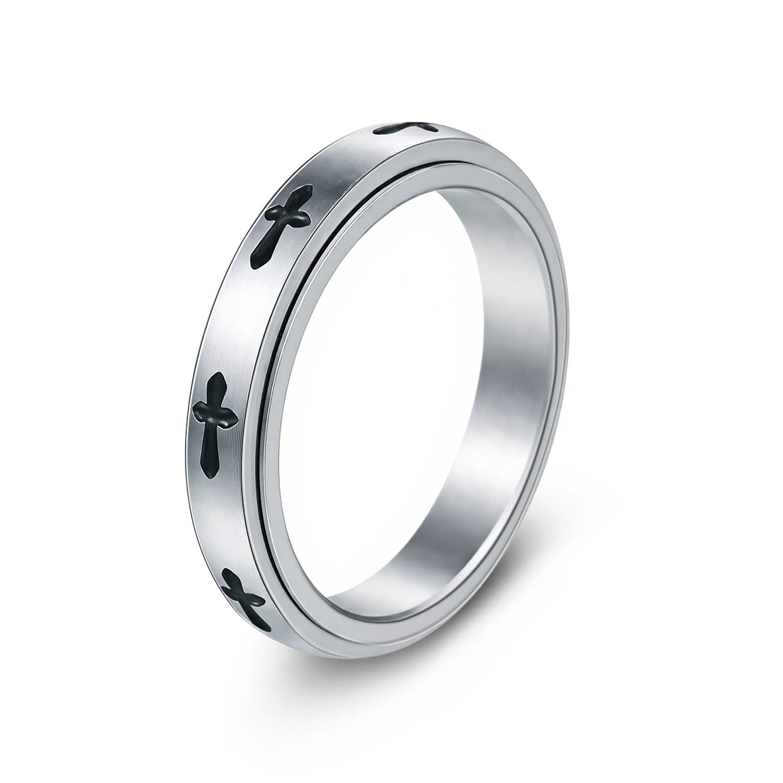 Stainless Steel Spinner Ring For Men Women