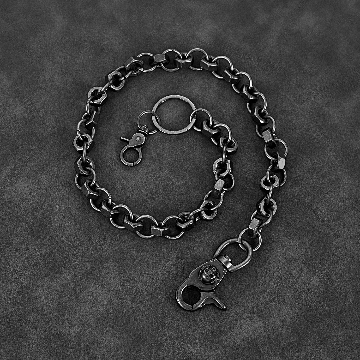 Industrial Skull Buckle Trouser Chain Heavy Metal Hex Nut Link Waist Chain Hip Hop Biker Wallet Chain For Men Women Punk Jewelry Gift - View 2