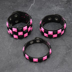 Punk Goth Pyramid Rivet PU Leather Bracelet Set For Men Women Rock Streetwear Hip Hop Alloy Studded Wristband Adjustable - View 3
