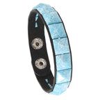 Punk Goth Pyramid Rivet PU Leather Bracelet