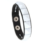 Punk Goth Pyramid Rivet PU Leather Bracelet