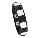 Punk Goth Pyramid Rivet PU Leather Bracelet