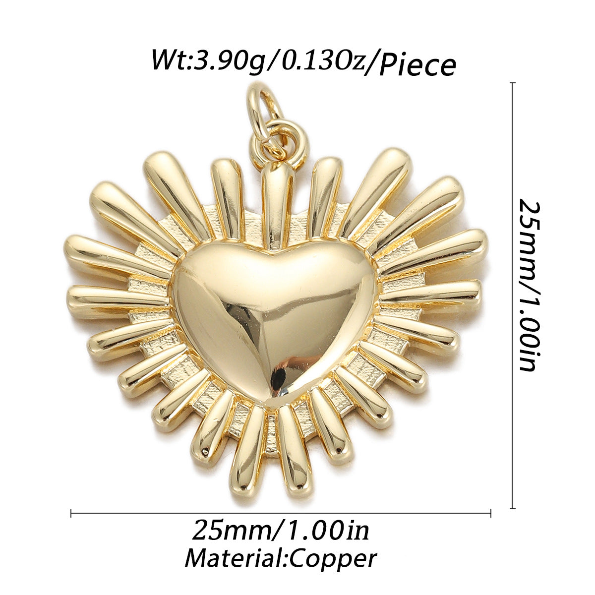 Vintage Gold Copper Religious Pendant Rhinestone Heart Cross Virgin Mary DIY Charm For Jewelry Making Women Accessories - View 5