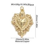Vintage Gold Copper Religious Pendant