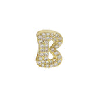 Letter Pendant Bracelet Necklace Brass Cubic