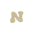 Letter Pendant Bracelet Necklace Brass Cubic