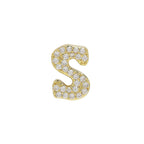 Letter Pendant Bracelet Necklace Brass Cubic