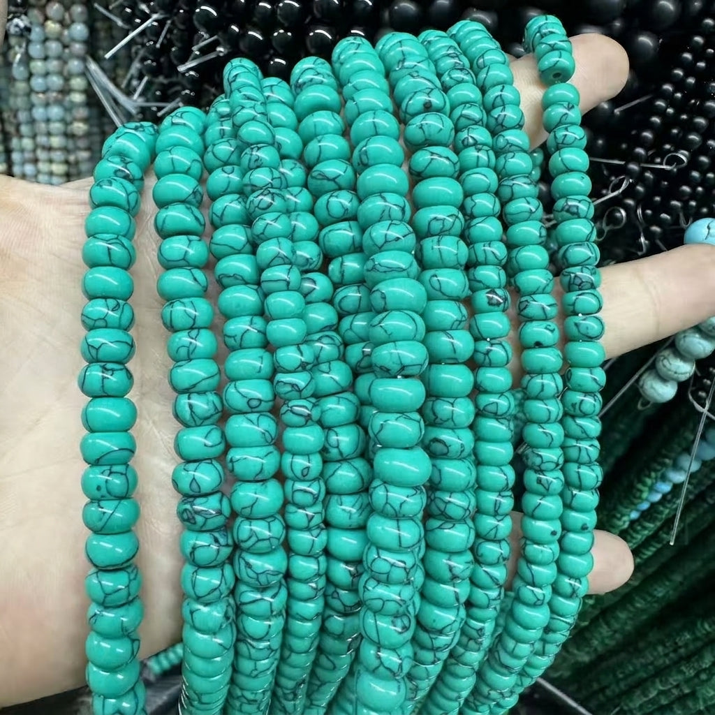 Natural Stone Beads Rondelle Abacus Shape