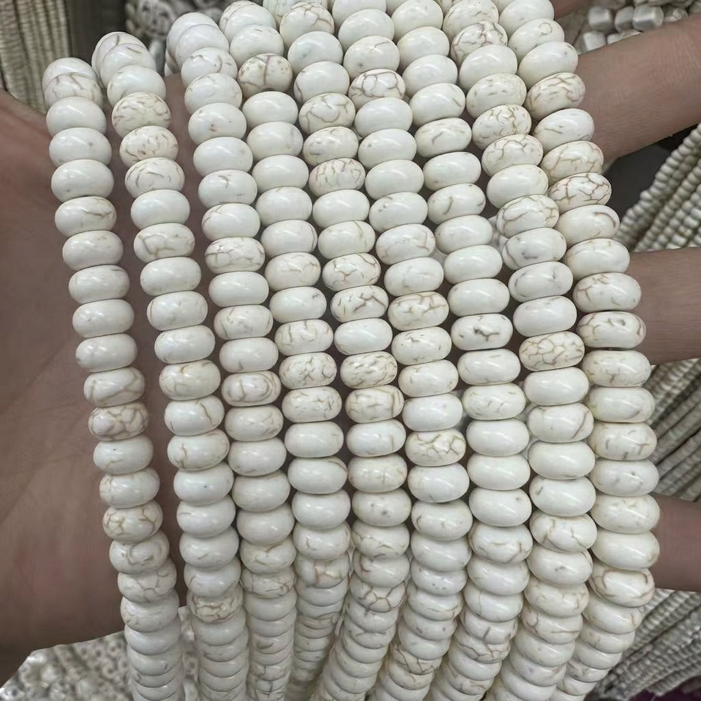 Natural Stone Beads Rondelle Abacus Shape