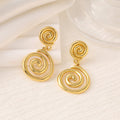 Shell & Five-Point Star Geometric Drop Earrings — Fashion Women Earrings