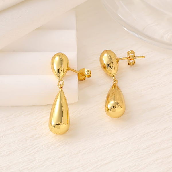 Shell & Five-Point Star Geometric Drop Earrings — Fashion Women Earrings