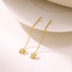 Four-Leaf Clover Butterfly Star Tassel Earrings — Stainless Steel, 14 Designs, EU/US Fashion