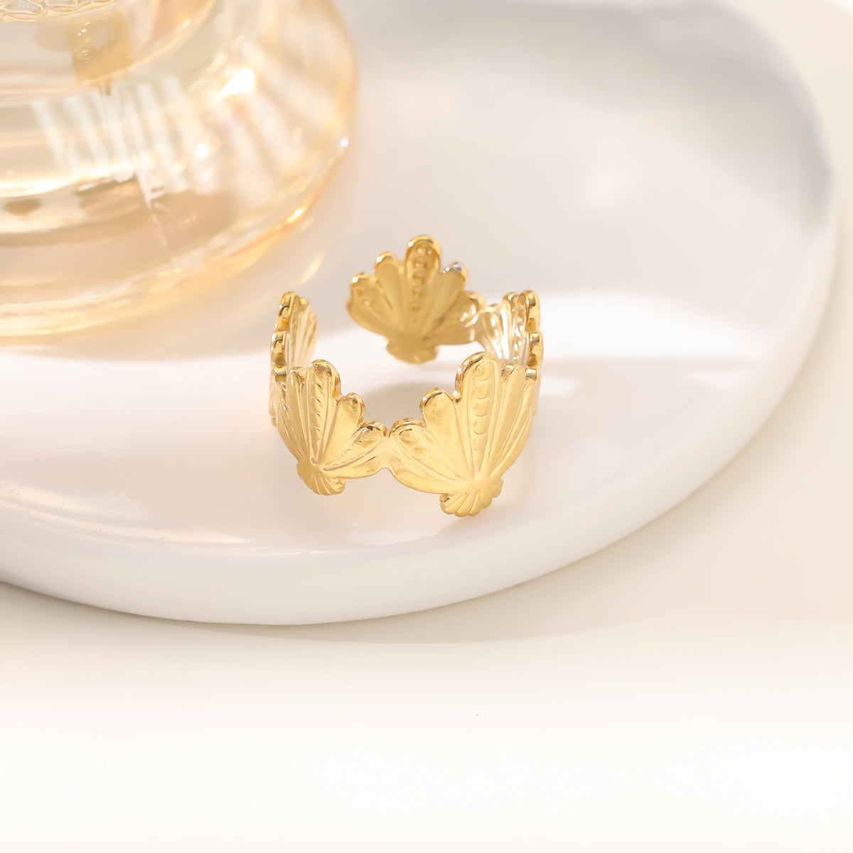 Irregular Hollow Ring — 18K Gold Plated Fashion
