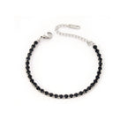 Stainless Steel Tennis Bracelet Necklace Round Zircon Inlaid Adjustable Jewelry Gift For Unisex Minimalist Elegant - View 5