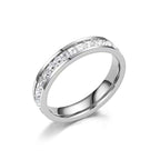 Eternity Ring For Women Titanium Steel Bling