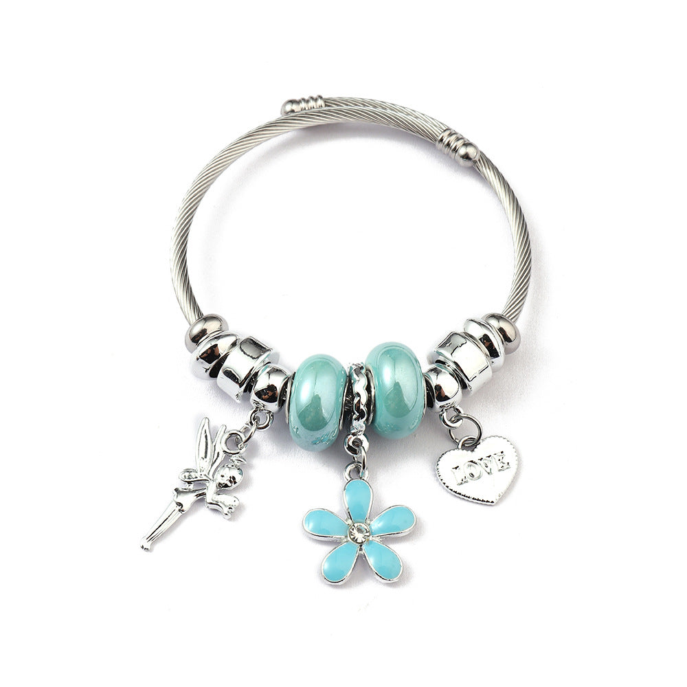 Charm Bracelet Stainless Steel Alloy Pendant