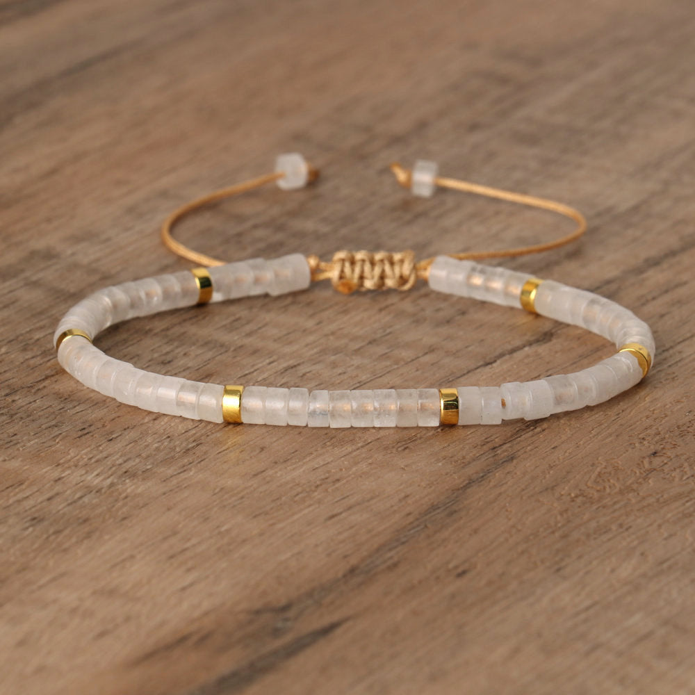 Natural Stone Beaded Bracelet Handmade