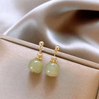 Alloy Rhinestone Artificial Pearl Earrings