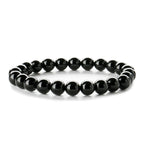 Natural Stone Beaded Bracelet Tiger Eye Lava