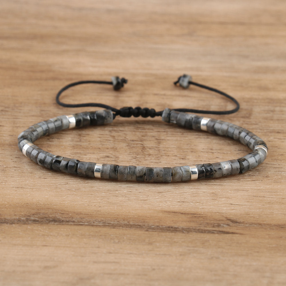 Natural Stone Beaded Bracelet Handmade