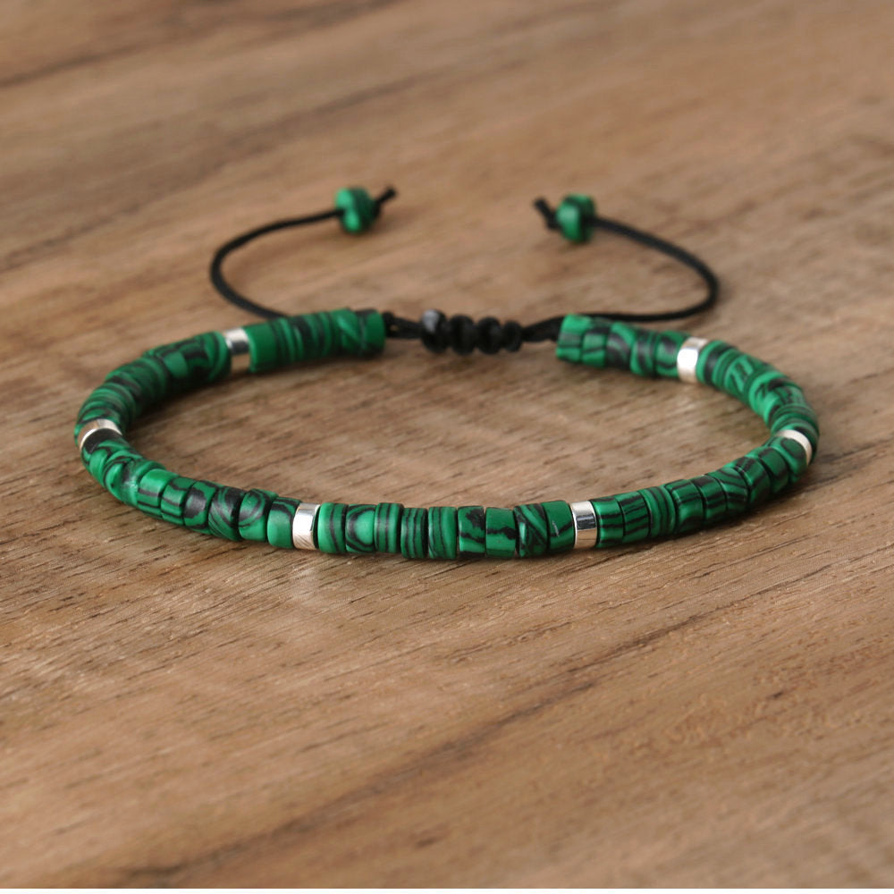 Natural Stone Beaded Bracelet Handmade