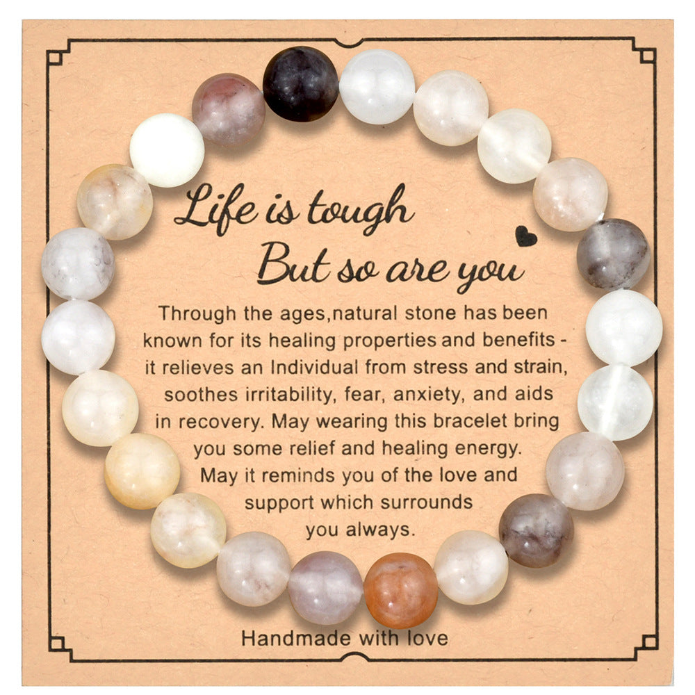 Natural Gemstone Beaded Bracelet Handmade