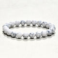 Handmade Natural Gemstone Round Bead Elastic