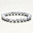 Handmade Natural Gemstone Round Bead Elastic