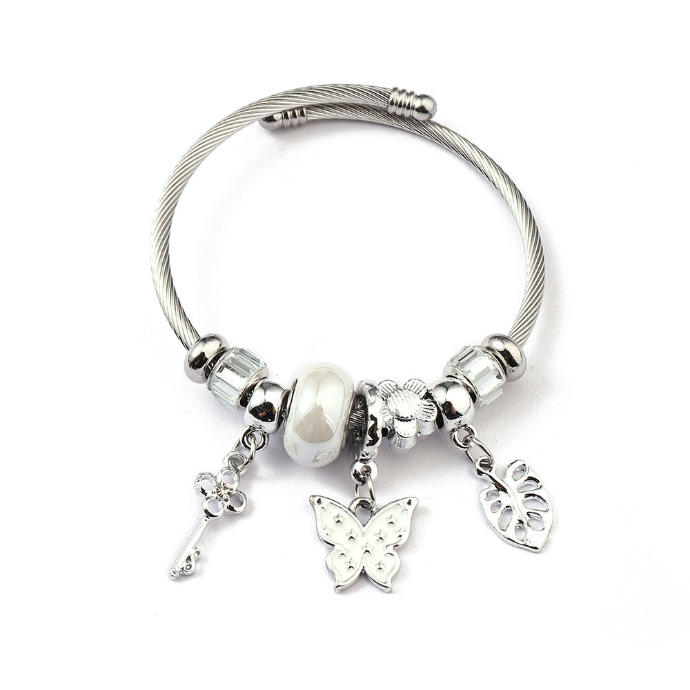 Charm Bracelet Stainless Steel Alloy Pendant