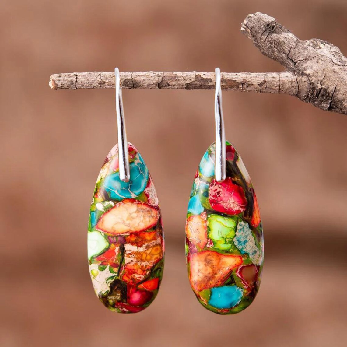 Classic Style Water Droplets Patchwork Agate