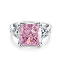 925 Sterling Silver Radiant Cut Zirconia