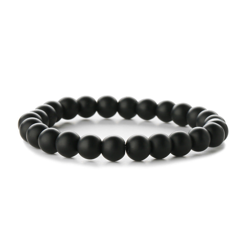 Natural Stone Beaded Bracelet Tiger Eye Lava
