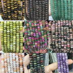 Natural Stone Beads Rondelle Abacus Shape Smooth Spacer For DIY Jewelry Making Handicraft Handmades - View 2