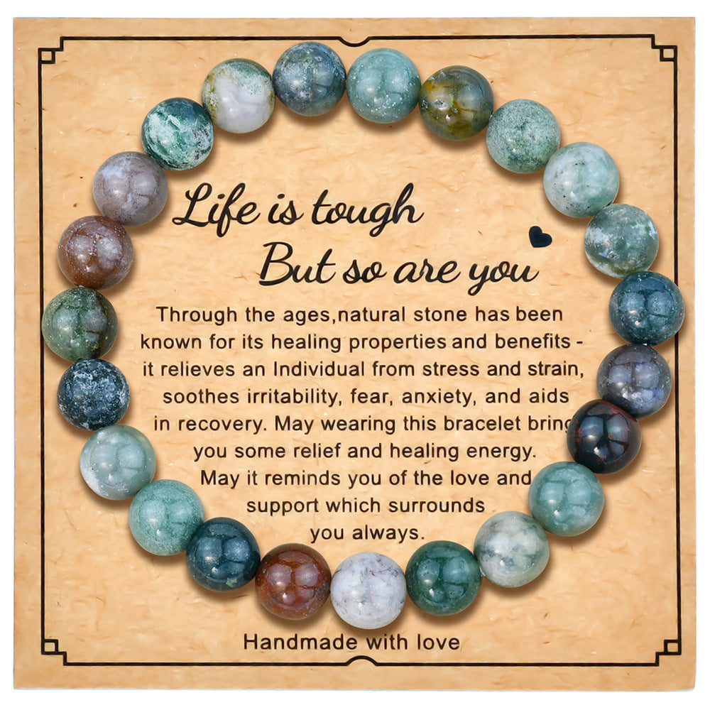 Natural Gemstone Beaded Bracelet Handmade