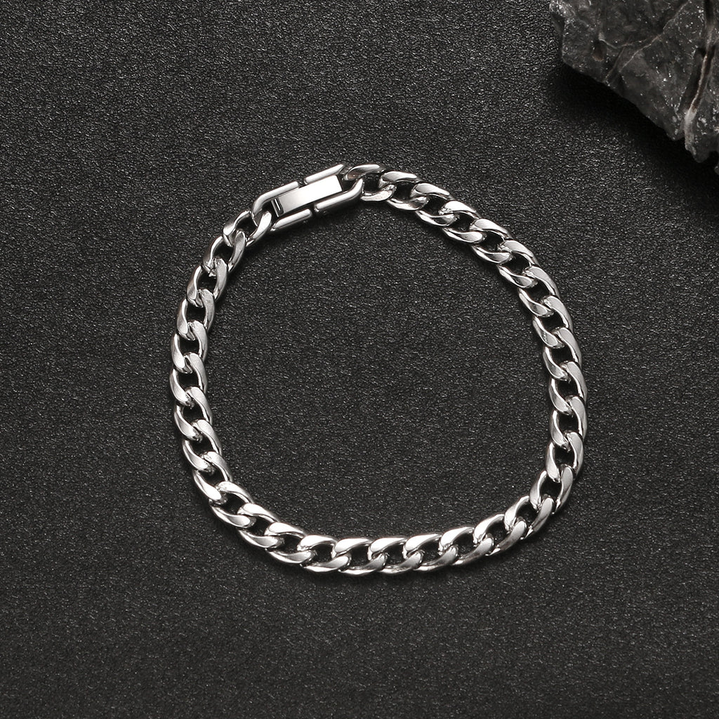 Cuban Link Bracelet Stainless Steel Polished
