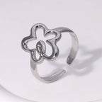Stainless Steel Adjustable Open Rings For
