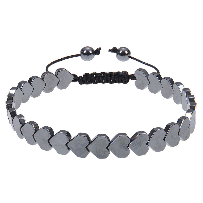 Heart Shape Hematite Magnetic Stone