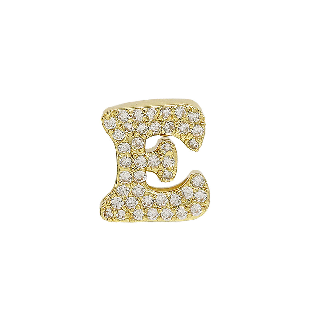 Letter Pendant Bracelet Necklace Brass Cubic