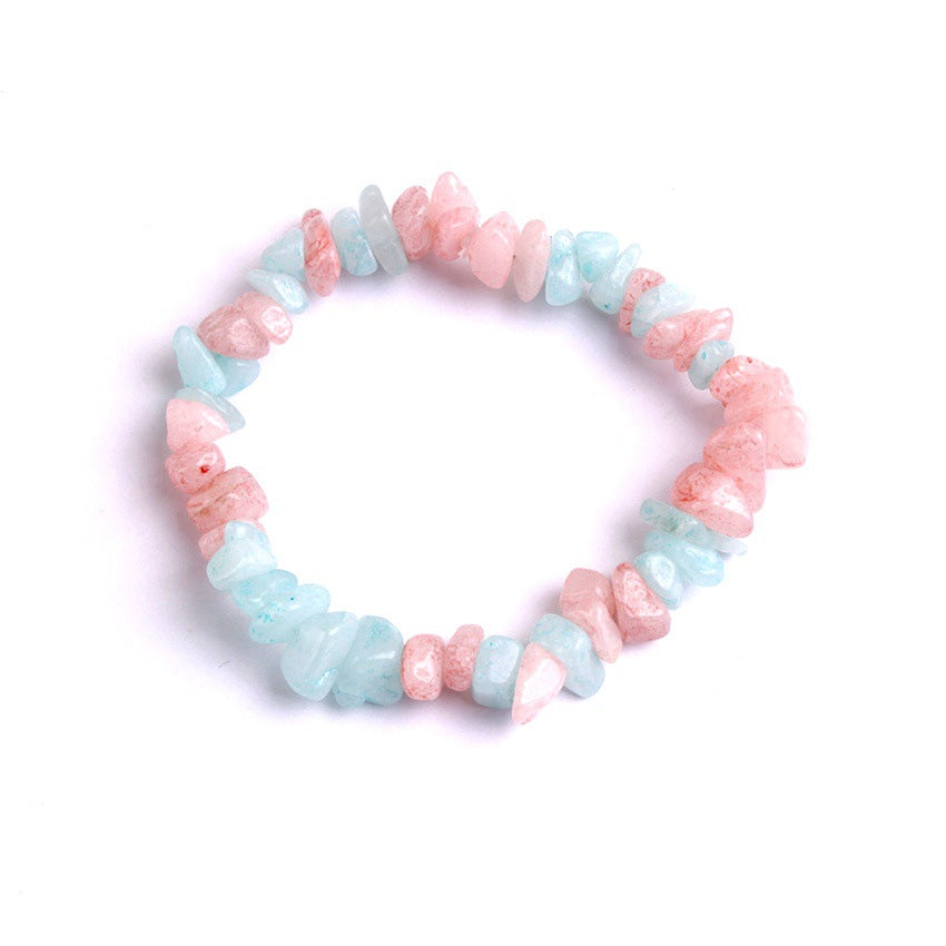 Natural Stone Chip Bracelet Irregular