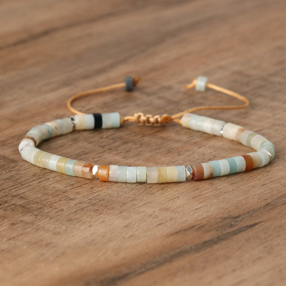 Natural Stone Beaded Bracelet Handmade